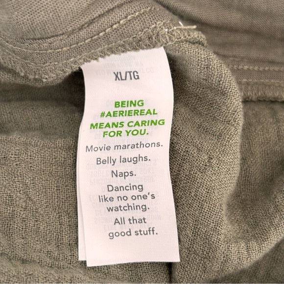 AERIE Gauze Daybreak Trouser Shorts Sz XL NWT - Picture 7 of 9